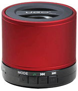 Bluetooth Wireless Mini Speaker: Red Portable Speaker with SD Card For Playback and Radio